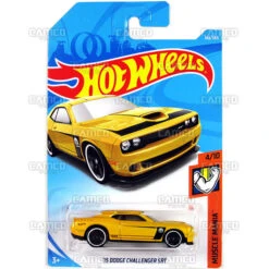 MATTEL 15 Dodge Challenger SRT #143 Yellow - 2018 Hot Wheels