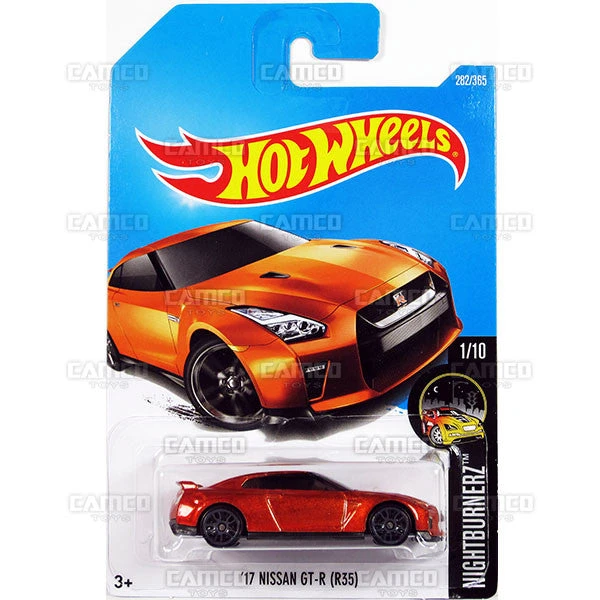 MATTEL 17 Nissan GT-R (R35) #282 Orange - 2017 Hot Wheels 1 MATTEL 17 Nissan GT-R (R35) #282 Orange - 2017 Hot Wheels