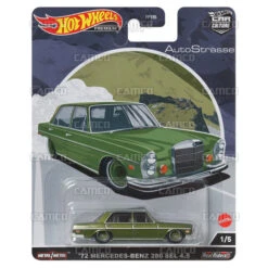 MATTEL 72 Mercedes-Benz 280 Sel 4.5 #1 Green - 2022 Hot Wheels (Auto Strasse)