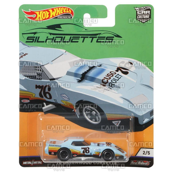 MATTEL 76 Greenwood Corvette - 2019 Hot Wheels (Silhouettes) 1 MATTEL 76 Greenwood Corvette - 2019 Hot Wheels (Silhouettes)
