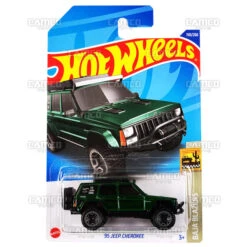 MATTEL 95 Jeep Cherokee #150 Green - 2022 Hot Wheels