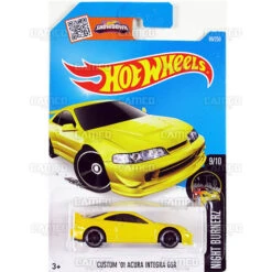 MATTEL Custom 01 Acura Integra GSR #89 Yellow - 2016 Hot Wheels
