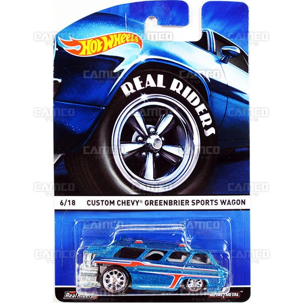 MATTEL Custom Chevy Greenbrier Sports Wagon - 2015 Hot Wheels (Real Riders) 1 MATTEL Custom Chevy Greenbrier Sports Wagon - 2015 Hot Wheels (Real Riders)