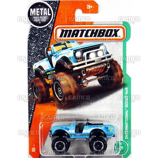 MATTEL International Scout 4x4 #116 Blue - 2017 Matchbox
