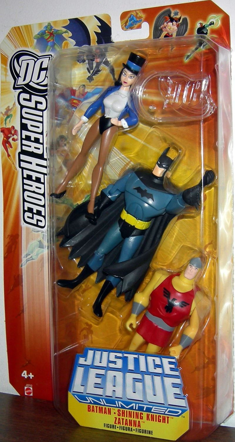 MATTEL Batman, Shining Knight & Zatanna (DC SuperHeroes JLU) 1 MATTEL Batman, Shining Knight & Zatanna (DC SuperHeroes JLU)