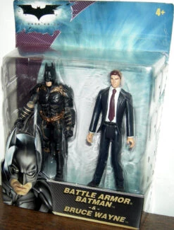 MATTEL Battle Armor Batman & Bruce Wayne 2-Pack (The Dark Knight)