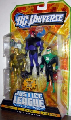 MATTEL Goldface, Evil Star & Kyle Rayner 3-Pack