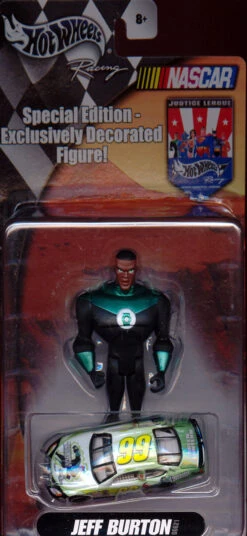 MATTEL Green Lantern (with Jeff Burton Hot Wheel)