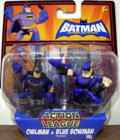 MATTEL Owlman & Blue Bowman (Action League)